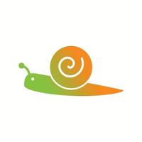 Unique Snail Glyph Vector Icon