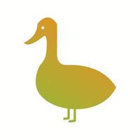 Unique Duck Vector Glyph Icon