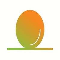 Unique Egg Vector Glyph Icon