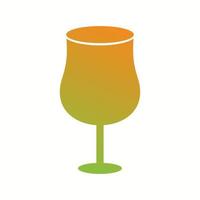 Unique Cocktail Vector Glyph Icon