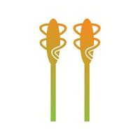 Unique Asparagus Vector Glyph Icon