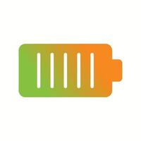 Unique Battery Vector Glyph Icon