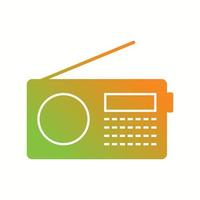 Unique Radio Set Vector Glyph Icon