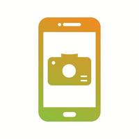 Unique Camera App Vector Glyph Icon