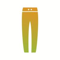 icono de glifo de vector de pantalón cálido único