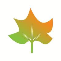 Unique Leaf Vector Glyph Icon