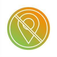 No Gps Vector Icon