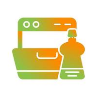Washing Dishes Vector Icon