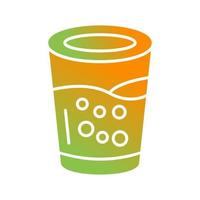 icono de vector de vaso de agua