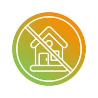 No House Vector Icon