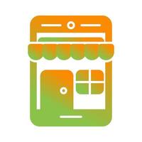 icono de vector de tienda online