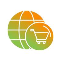 World Cart Vector Icon