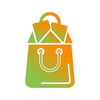 icono de vector de bolsa de compras