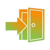 Exit Door Vector Icon