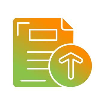 Files Upload Vector Icon