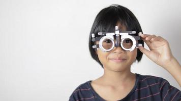 concepto de prueba ocular para niñas, concepto de prueba ocular para niños foto