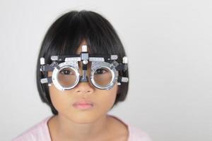 Girl eye test photo