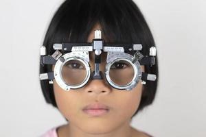 Girl eye test photo