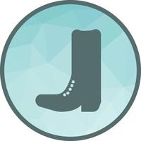 Cowboy Boot Low Poly Background Icon vector