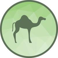 Camel Low Poly Background Icon vector