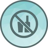 No Drinks Low Poly Background Icon vector