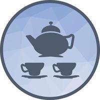 Arabic Tea Low Poly Background Icon vector