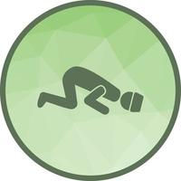 Sajdah Low Poly Background Icon vector