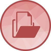 File Manager Low Poly Background Icon vector