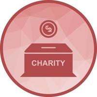 Charity Box Low Poly Background Icon vector