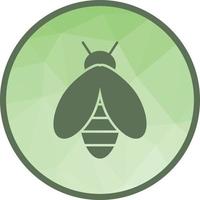 Bee Low Poly Background Icon vector