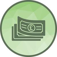 Pound Currency Low Poly Background Icon vector