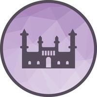 Castle Low Poly Background Icon vector