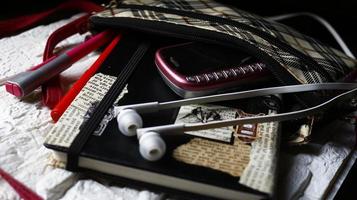 Work Bag And Office Diary On Table in Karachi Pakistan 2022 photo