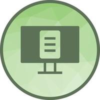Online Lectures Low Poly Background Icon vector