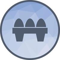 Eggs Low Poly Background Icon vector