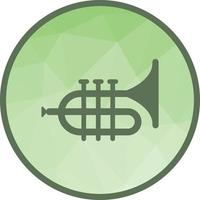 Tuba Low Poly Background Icon vector