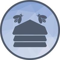 Hive Low Poly Background Icon vector