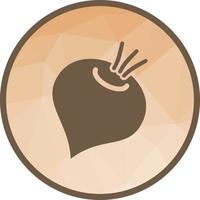 Beet Low Poly Background Icon vector