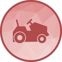 Farm Vehicles Low Poly Background Icon vector