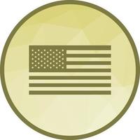 United States Low Poly Background Icon vector