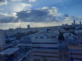 Beautiful daytime skyline of Jeddah city, the second largest city in Saudi Arabia. photo