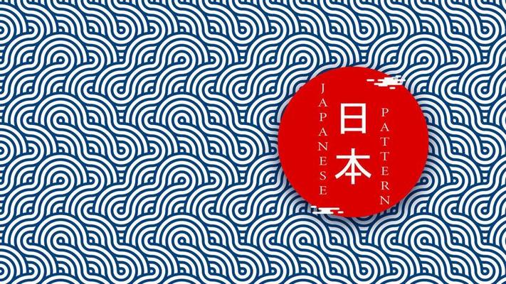 Vector japan background and pattern