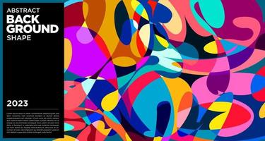 Vector colorful abstract wave and fluid background vector 2023