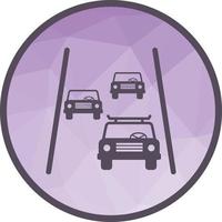 Highway Low Poly Background Icon vector