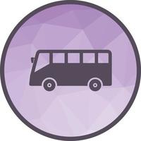 Bus Low Poly Background Icon vector