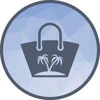 Handbag Low Poly Background Icon vector
