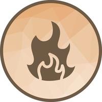 Flame Low Poly Background Icon vector