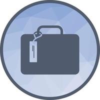 Suitcase Low Poly Background Icon vector