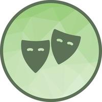 Theatre Low Poly Background Icon vector