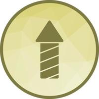 Rocket Low Poly Background Icon vector